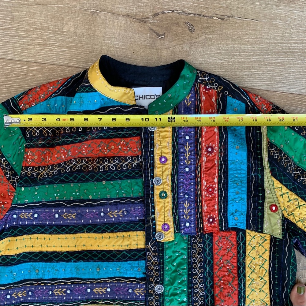 NWOT! Chico’s Quilted Pattern Jacket 🌈 - Picture 10 of 10